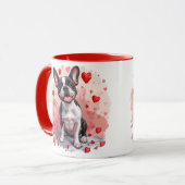 Mug Valentines Day Boston Terrier Dog (Devant gauche)