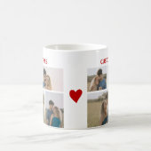 Mug Valentines Day Custom 4 Photos (Centre)
