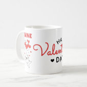 Mug Valentine's Day DogLove Heart (Devant gauche)