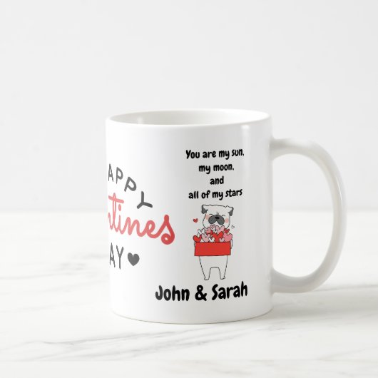 Mug Valentine's Day DogLove Heart (Droite)