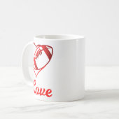 Mug Valentines Day Gift For Football Lovers  (Devant gauche)