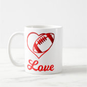 Mug Valentines Day Gift For Football Lovers  (Gauche)