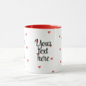 Mug Valentine's Day Gift, Hearts Design, I Love You (Centre)