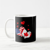 Mug Valentine's Day Gift Maple Leaf Canada (Gauche)