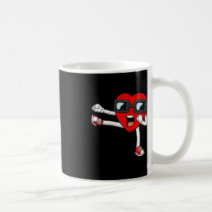 Mug Valentines Day Heart Karate Kick Fun Boys Girls Ki