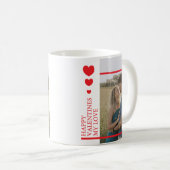 Mug Valentines Day Hearts Custom Photo (Devant droit)