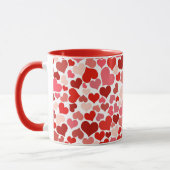 Mug Valentine's Day Hearts Pattern (Gauche)