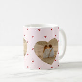 Mug Valentine's Day Hearts Red Pink Photo (Devant droit)