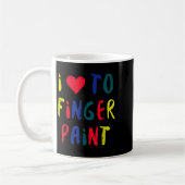 Mug Valentines Day I Love To Finger Paint Matching Cou (Gauche)