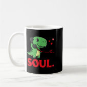 Mug Valentines Day Matching Soulmates Soul Dino Trex C (Gauche)