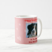 Mug Valentines Day Meilleur Chien Maman Mignonne Rose (Devant droit)