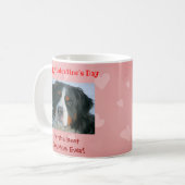 Mug Valentines Day Meilleur Chien Maman Mignonne Rose (Devant gauche)