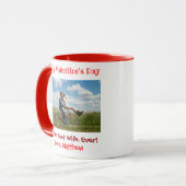 Mug Valentines Day Meilleure Femme Jamais mignonne Cou (Devant gauche)