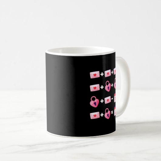 Mug Valentines Day Order Of Operations Valentines Math (Devant droit)