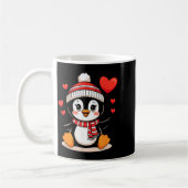 Mug Valentine's Day Penguin Heart Balloon Cute  (Gauche)