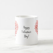 Mug Valentine's Day Red Pink Watercolor Hearts Tree (Centre)
