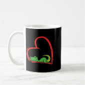 Mug Valentines Day Shirt Funny Heart Trex Sleeng Dinos (Gauche)