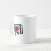 Mug Valentines Day Soccer Goalkeeper Funny Heart Boys  (Devant gauche)