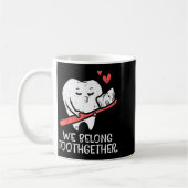 Mug Valentines Day Tooth Brush We Belong Together Dent (Gauche)