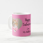 Mug Valentines de votre chat, amoureux des chats (Devant gauche)