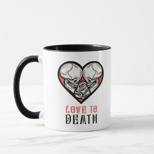 Mug Valentines esthétiques Jusqu'à la mort Faisons-nou (Gauche)