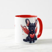 Mug Valentines French Bulldog Cupid (Devant droit)