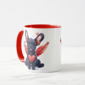 Mug Valentines French Bulldog Cupid (Devant gauche)
