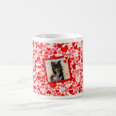 Mug Valentines Frontière Collie Coeurs de chien (Centre)