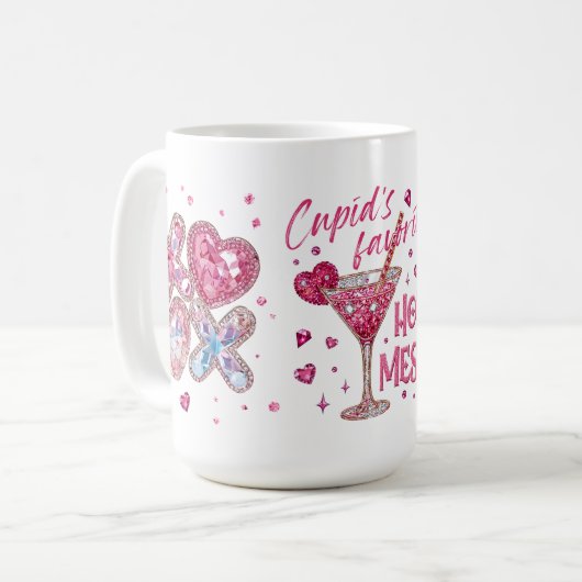 Mug Valentine's Fun - "Cupids Favorite" (Devant gauche)