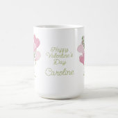 Mug Valentine's Heart Pink and Green Heart Balloons (Centre)