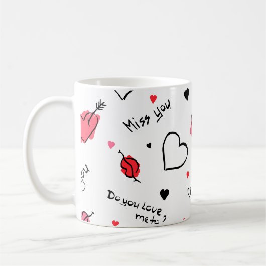 Mug Valentine's Hearts Arrow sans couture (Gauche)