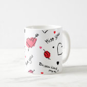 Mug Valentine's Hearts Arrow sans couture (Devant droit)