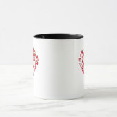 Mug Valentines Jour Amour Coeur Forme Café Design (Centre)
