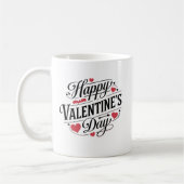 Mug valentines jour amour romantique citations typogra (Gauche)