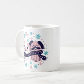 Mug Valentines jour carlin chien animaux conception de (Devant gauche)