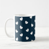 Mug Valentines Jour Coeurs blancs Motif (Gauche)