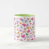 Mug Valentines Jour Coeurs bonbons Aquarelle (Centre)