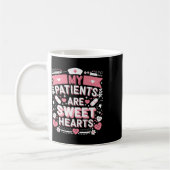 Mug Valentines Jour Coeurs sucrés Infirmière Amour Mon (Gauche)