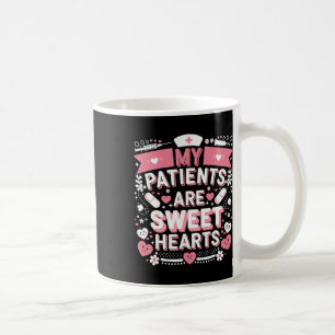Mug Valentines Jour Coeurs sucrés Infirmière Amour Mon