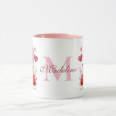 Mug Valentines Jour mignon Yorkshire Terrier Chien (Centre)
