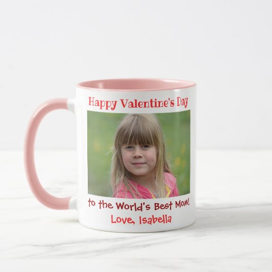Mug Valentines Jour Mignonne Mondes Meilleur Maman Enf (Gauche)