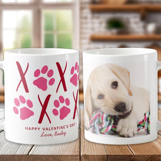 Mug Valentines Jour XOXO jolie animal de compagnie Chi