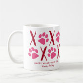 Mug Valentines Jour XOXO jolie animal de compagnie Chi (Gauche)