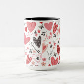 Mug Valentine's Love Hearts, Keys (Centre)