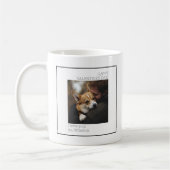 Mug Valentines minime photo de chien Jour noir et blan (Gauche)