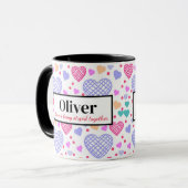 Mug Valentines Personnalisées L'Amour Est Être Ensembl (Devant gauche)