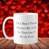 Mug valentines romantique citation simple