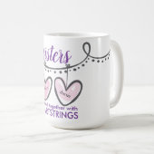 Mug Valentines Soeurs Coeur Coeurs (Devant droit)