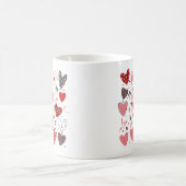 Mug Valentines Thème Coeurs rouges (Centre)