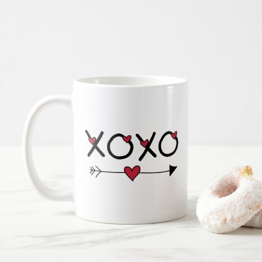 Mug Valentines XOXO (Avec donut)